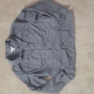 Christopher & Banks Gray Denim Jacket